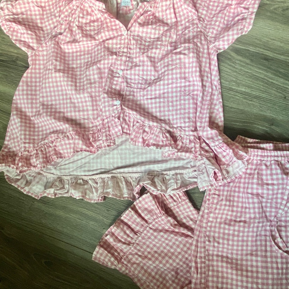 Piyama Sophie Gingham Pajama Set